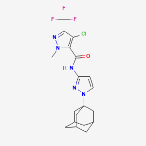 N-[1-(1-Adamantyl)-1H-pyrazol-3-YL]-4-chloro-1-methyl-3-(trifluoromethyl)-1H-pyrazole-5-carboxamide