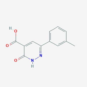 molecular formula C12H10N2O3 B1493051 3-Oxo-6-(m-tolyl)-2,3-dihydropyridazine-4-carboxylic acid CAS No. 1520635-40-8