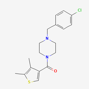 [4-(4-Chlorobenzyl)piperazin-1-yl](4,5-dimethylthiophen-3-yl)methanone