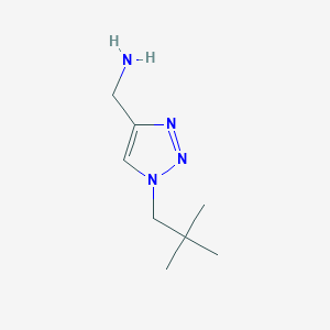 molecular formula C8H16N4 B1493052 [1-(2,2-dimethylpropyl)-1H-1,2,3-triazol-4-yl]methanamine CAS No. 1520782-72-2