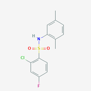 2-chloro-N-(2,5-dimethylphenyl)-4-fluorobenzenesulfonamide