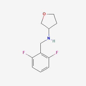 N-[(2,6-difluorophenyl)methyl]oxolan-3-amine