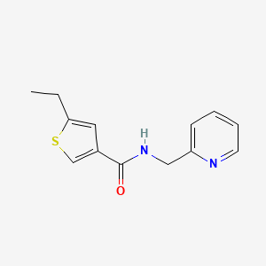 molecular formula C13H14N2OS B14930591 5-ethyl-N-(pyridin-2-ylmethyl)thiophene-3-carboxamide 