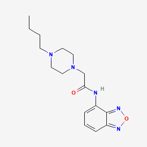 molecular formula C16H23N5O2 B14930623 N-(2,1,3-benzoxadiazol-4-yl)-2-(4-butylpiperazin-1-yl)acetamide 