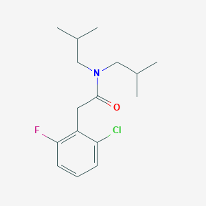 2-(2-chloro-6-fluorophenyl)-N,N-bis(2-methylpropyl)acetamide