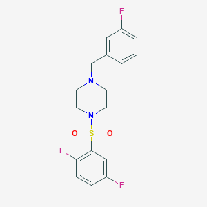 1-[(2,5-Difluorophenyl)sulfonyl]-4-(3-fluorobenzyl)piperazine