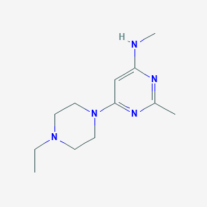 molecular formula C12H21N5 B1493070 6-(4-ethylpiperazin-1-yl)-N,2-dimethylpyrimidin-4-amine CAS No. 1513433-35-6