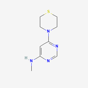 molecular formula C9H14N4S B1493071 N-methyl-6-thiomorpholinopyrimidin-4-amine CAS No. 1499992-25-4