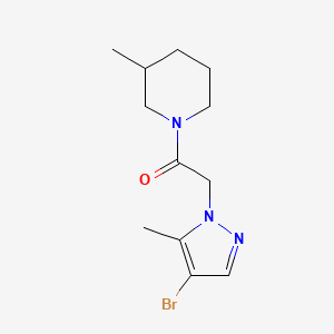 2-(4-bromo-5-methyl-1H-pyrazol-1-yl)-1-(3-methylpiperidin-1-yl)ethanone