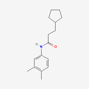 3-cyclopentyl-N-(3,4-dimethylphenyl)propanamide