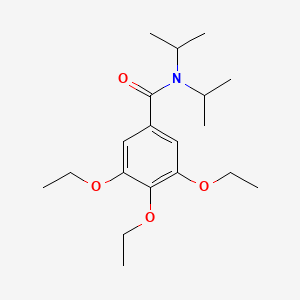 molecular formula C19H31NO4 B14930745 3,4,5-triethoxy-N,N-di(propan-2-yl)benzamide 