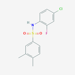 N-(4-chloro-2-fluorophenyl)-3,4-dimethylbenzenesulfonamide