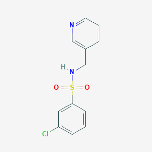 3-chloro-N-(pyridin-3-ylmethyl)benzenesulfonamide