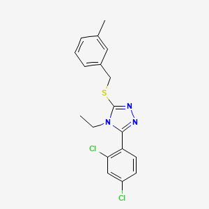 3-(2,4-dichlorophenyl)-4-ethyl-5-[(3-methylbenzyl)sulfanyl]-4H-1,2,4-triazole