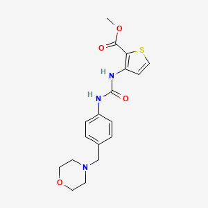 Methyl 3-({[4-(morpholin-4-ylmethyl)phenyl]carbamoyl}amino)thiophene-2-carboxylate