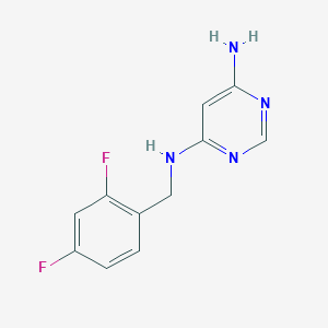 molecular formula C11H10F2N4 B1493081 N4-(2,4-difluorobenzyl)pyrimidine-4,6-diamine CAS No. 1490496-71-3