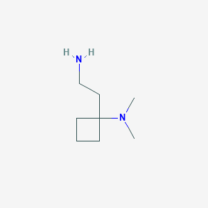 1-(2-aminoethyl)-N,N-dimethylcyclobutan-1-amine