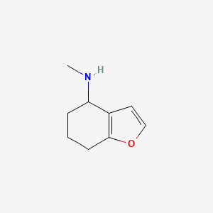 molecular formula C9H13NO B1493085 N-methyl-4,5,6,7-tetrahydro-1-benzofuran-4-amine CAS No. 1554316-96-9