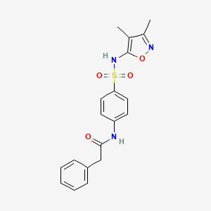 N-{4-[(3,4-dimethyl-1,2-oxazol-5-yl)sulfamoyl]phenyl}-2-phenylacetamide