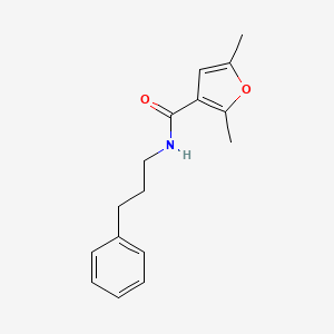 2,5-dimethyl-N-(3-phenylpropyl)furan-3-carboxamide