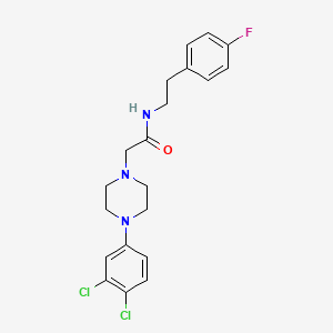 2-[4-(3,4-dichlorophenyl)piperazin-1-yl]-N-[2-(4-fluorophenyl)ethyl]acetamide