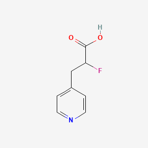 molecular formula C8H8FNO2 B1493088 2-Fluoro-3-(pyridin-4-yl)propanoic acid CAS No. 1505274-07-6