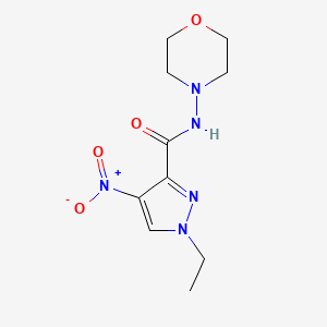 1-ethyl-N-(morpholin-4-yl)-4-nitro-1H-pyrazole-3-carboxamide