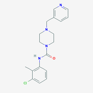 molecular formula C18H21ClN4O B14930893 N-(3-chloro-2-methylphenyl)-4-(pyridin-3-ylmethyl)piperazine-1-carboxamide 