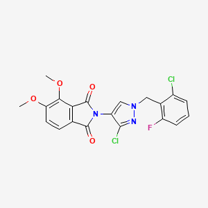 2-[3-chloro-1-(2-chloro-6-fluorobenzyl)-1H-pyrazol-4-yl]-4,5-dimethoxy-1H-isoindole-1,3(2H)-dione