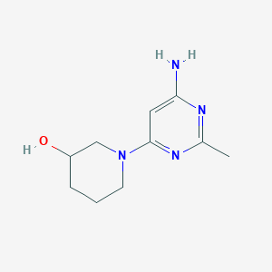 molecular formula C10H16N4O B1493094 1-(6-Amino-2-methylpyrimidin-4-yl)piperidin-3-ol CAS No. 1541942-61-3