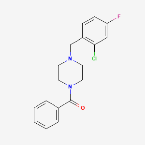 [4-(2-Chloro-4-fluorobenzyl)piperazin-1-yl](phenyl)methanone