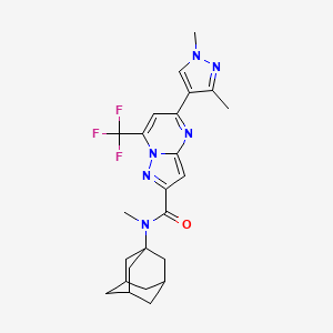 N-(1-Adamantyl)-5-(1,3-dimethyl-1H-pyrazol-4-YL)-N-methyl-7-(trifluoromethyl)pyrazolo[1,5-A]pyrimidine-2-carboxamide