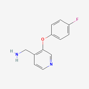 molecular formula C12H11FN2O B1493096 (3-(4-Fluorophenoxy)pyridin-4-yl)methanamine CAS No. 1530838-30-2