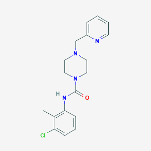 N-(3-chloro-2-methylphenyl)-4-(pyridin-2-ylmethyl)piperazine-1-carboxamide