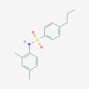 molecular formula C17H21NO2S B14931020 N-(2,4-dimethylphenyl)-4-propylbenzenesulfonamide 