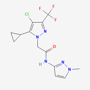 2-[4-chloro-5-cyclopropyl-3-(trifluoromethyl)-1H-pyrazol-1-yl]-N-(1-methyl-1H-pyrazol-3-yl)acetamide