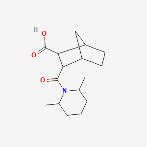 3-[(2,6-Dimethylpiperidin-1-yl)carbonyl]bicyclo[2.2.1]heptane-2-carboxylic acid