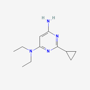 molecular formula C11H18N4 B1493109 2-cyclopropyl-N4,N4-diethylpyrimidine-4,6-diamine CAS No. 1515408-25-9