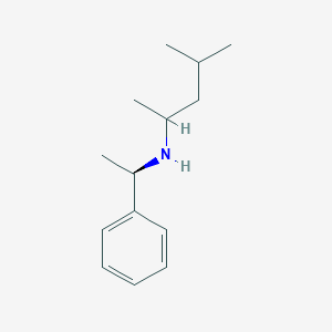 molecular formula C14H23N B1493111 (4-methylpentan-2-yl)[(1R)-1-phenylethyl]amine CAS No. 1568375-97-2