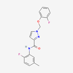 N-(2-fluoro-5-methylphenyl)-1-[(2-fluorophenoxy)methyl]-1H-pyrazole-3-carboxamide