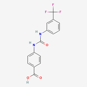 4-({[3-(Trifluoromethyl)phenyl]carbamoyl}amino)benzoic acid