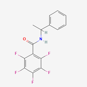 2,3,4,5,6-pentafluoro-N-(1-phenylethyl)benzamide