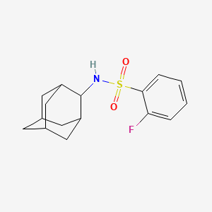 N-(Adamantan-2-YL)-2-fluorobenzene-1-sulfonamide