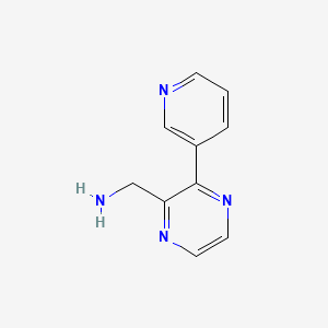 molecular formula C10H10N4 B1493115 (3-(Pyridin-3-yl)pyrazin-2-yl)methanamine CAS No. 1537596-16-9