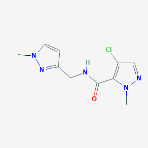 4-chloro-1-methyl-N-[(1-methyl-1H-pyrazol-3-yl)methyl]-1H-pyrazole-5-carboxamide