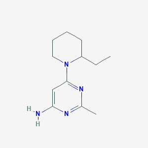 molecular formula C12H20N4 B1493116 6-(2-Ethylpiperidin-1-yl)-2-methylpyrimidin-4-amine CAS No. 1525702-69-5