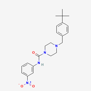 molecular formula C22H28N4O3 B14931188 4-(4-tert-butylbenzyl)-N-(3-nitrophenyl)piperazine-1-carboxamide 