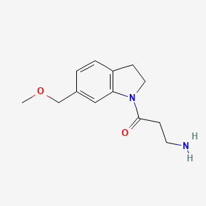 3-Amino-1-(6-(methoxymethyl)indolin-1-yl)propan-1-one