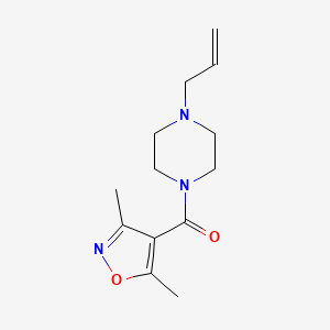 molecular formula C13H19N3O2 B14931197 (3,5-Dimethyl-1,2-oxazol-4-yl)[4-(prop-2-en-1-yl)piperazin-1-yl]methanone 