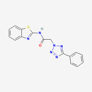 N-(1,3-benzothiazol-2-yl)-2-(5-phenyl-2H-tetrazol-2-yl)acetamide